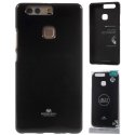 CUSTODIA per HUAWEI P9 PLUS IN GEL TPU SILICONE COLORE NERO LUCIDO CON GLITTER ALTA QUALITA' MERCURY BLISTER