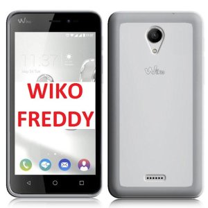 CUSTODIA per WIKO FREDDY IN GEL TPU SILICONE COLORE BIANCO TRASPARENTE