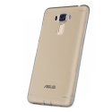 CUSTODIA per ASUS ZENFONE 3 LASER (ZC551KL), 5.5" POLLICI IN GEL TPU SILICONE COLORE NERO TRASPARENTE