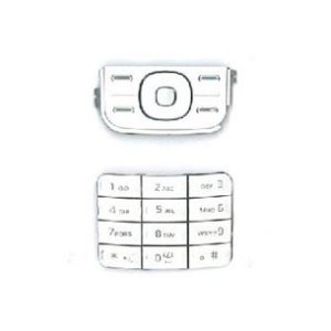 TASTIERA NUMERICA + SUPERIORE per NOKIA 5300 COLORE SILVER