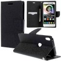 CUSTODIA per ALCATEL ONE TOUCH SHINE LITE, OT-5080X - FLIP ORIZZONTALE CON INTERNO IN TPU, CHIUSURA MAGNETICA E STAND NERO