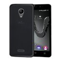 CUSTODIA per WIKO FREDDY IN GEL TPU SILICONE COLORE NERO TRASPARENTE