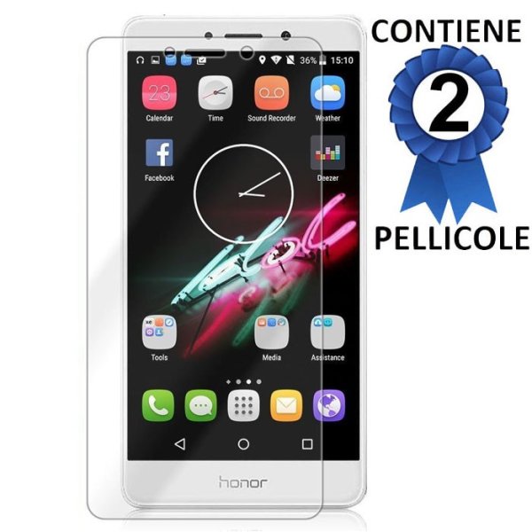 PELLICOLA per HUAWEI HONOR 6X 2016, MATE 9 LITE, GR5 2017 - CONFEZIONE 2 PEZZI