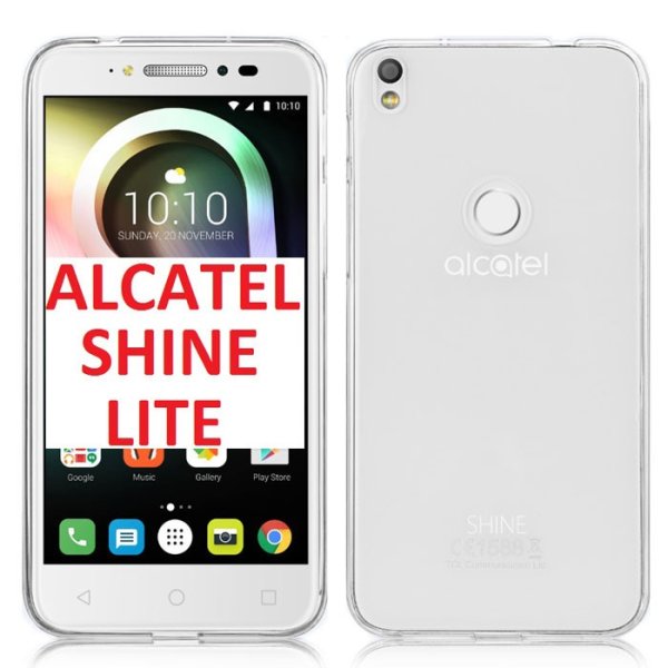 CUSTODIA per ALCATEL ONE TOUCH SHINE LITE, OT-5080X IN GEL TPU SILICONE TRASPARENTE