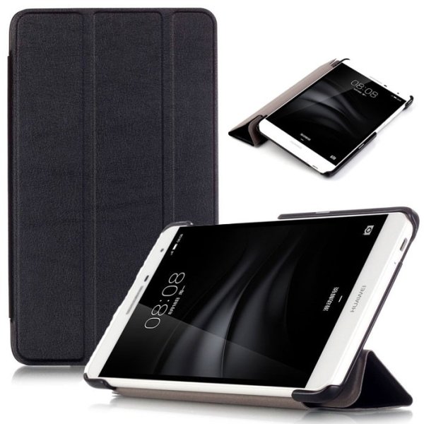 CUSTODIA per HUAWEI MEDIAPAD T2 PRO 7.0 - 7" POLLICI - BOOK ORIZZONTALE CON STAND COLORE NERO