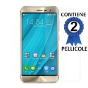 PELLICOLA per ASUS ZENFONE 3, ZE552KL, 5.5" POLLICI - PROTEGGI DISPLAY CONFEZIONE 2 PEZZI