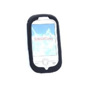 CUSTODIA SILICONE per SAMSUNG S3650 COLORE NERO