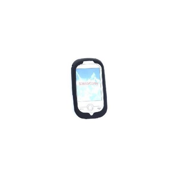 CUSTODIA SILICONE per SAMSUNG S3650 COLORE NERO