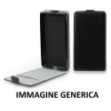 CUSTODIA per HUAWEI ENJOY 6 - FLIP VERTICALE SLIM SIMLPELLE CON INTERNO IN TPU SILICONE COLORE NERO