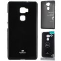 CUSTODIA per HUAWEI MATE S IN GEL TPU SILICONE COLORE NERO LUCIDO CON GLITTER ALTA QUALITA' MERCURY BLISTER