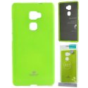 CUSTODIA per HUAWEI MATE S IN GEL TPU SILICONE COLORE VERDE LUCIDO CON GLITTER ALTA QUALITA' MERCURY BLISTER