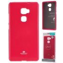 CUSTODIA per HUAWEI MATE S IN GEL TPU SILICONE COLORE FUCSIA LUCIDO CON GLITTER ALTA QUALITA' MERCURY BLISTER