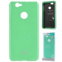 CUSTODIA per HUAWEI NOVA IN GEL TPU SILICONE COLORE VERDE ACQUA LUCIDO CON GLITTER ALTA QUALITA' MERCURY BLISTER