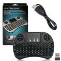 ULTRA MINI TASTIERA WIRELESS KEYBOARD QWERTY PER PC, CONSOLLE E DISPOSITIVI ANDROID MWK08 COLORE NERO BLISTER