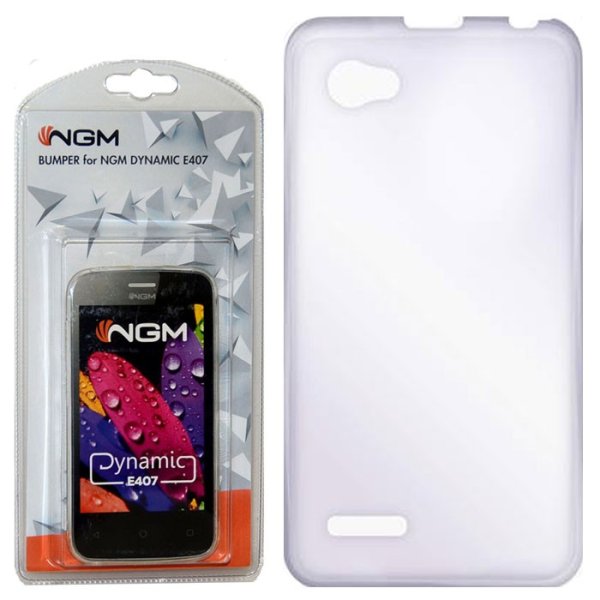 CUSTODIA ORIGINALE per NGM DYNAMIC E407 IN GEL TPU SILICONE TRASPARENTE BLISTER