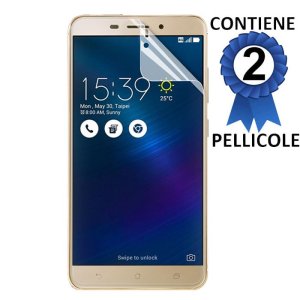 PELLICOLA per ASUS ZENFONE 3 LASER (ZC551KL), 5.5" POLLICI - PROTEGGI DISPLAY CONFEZIONE 2 PEZZI