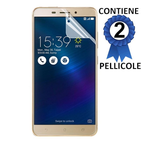 PELLICOLA per ASUS ZENFONE 3 LASER (ZC551KL), 5.5" POLLICI - PROTEGGI DISPLAY CONFEZIONE 2 PEZZI