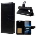 CUSTODIA per MICROSOFT LUMIA 950 XL - FLIP ORIZZONTALE SIMILPELLE CON CHIUSURA MAGNETICA E INTERNO IN TPU COLORE NERO