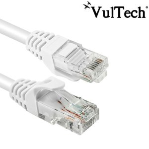 CAVO DI RETE CAT6 LUNGHEZZA 2 Mt. CONNETTORE RJ-45  COLORE BIANCO TAAU020-UTP-WH VULTECH