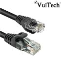 CAVO DI RETE CAT6 LUNGHEZZA 2 Mt. CONNETTORE RJ-45  COLORE NERO TAAU020-UTP-BK VULTECH