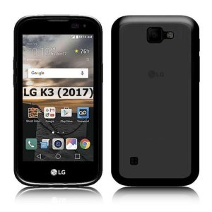 CUSTODIA per LG K3 (2017) IN GEL TPU SILICONE COLORE NERO