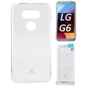 CUSTODIA per LG G6, H870, G6 DUAL SIM H870DS IN GEL TPU SILICONE TRASPARENTE ALTA QUALITA' MERCURY BLISTER