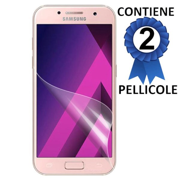 PELLICOLA per SAMSUNG SM-A320 GALAXY A3 (2017) - PROTEGGI DISPLAY CONFEZIONE 2 PEZZI