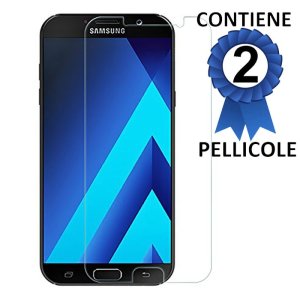 PELLICOLA per SAMSUNG SM-A520 GALAXY A5 (2017) - PROTEGGI DISPLAY CONFEZIONE 2 PEZZI