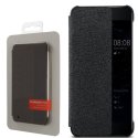 CUSTODIA ORIGINALE per HUAWEI P10 - FLIP ORIZZONTALE VIEW COVER CON FINESTRA ACCESSO RAPIDO NOTIFICHE COLORE NERO