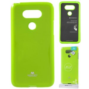 CUSTODIA per LG G6, H870, G6 DUAL SIM H870DS COLORE VERDE LUCIDO CON GLITTER ALTA QUALITA' MERCURY BLISTER