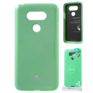 CUSTODIA per LG G6, H870, G6 DUAL SIM H870DS COLORE VERDE ACQUA LUCIDO CON GLITTER ALTA QUALITA' MERCURY BLISTER