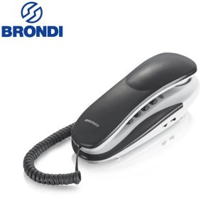 TELEFONO FISSO (GONDOLA) BRONDI KENOBY COLORE GRIGIO E BIANCO