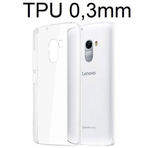 CUSTODIA per LENOVO VIBE K4 NOTE, A7010 IN GEL TPU SILICONE ULTRA SLIM 0,3mm TRASPARENTE