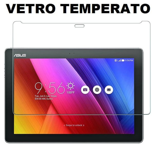 PELLICOLA per ASUS ZENPAD 10 Z300C - 10.1" POLLICI IN VETRO TEMPERATO 0,33mm