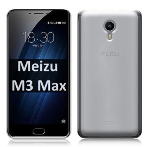 CUSTODIA per MEIZU M3 MAX IN GEL TPU SILICONE COLORE BIANCO TRASPARENTE