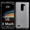 CUSTODIA per LG X MACH IN GEL TPU SILICONE COLORE BIANCO TRASPARENTE