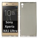 CUSTODIA per SONY XPERIA XA1 ULTRA (G3221), XA1 ULTRA DUAL SIM (G3212) IN GEL TPU SILICONE COLORE NERO TRASPARENTE