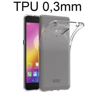 CUSTODIA per LENOVO P2, P2a42 IN GEL TPU SILICONE ULTRA SLIM 0,3mm TRASPARENTE