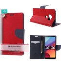 CUSTODIA per LG G6, H870, G6 DUAL SIM H870DS - FLIP ORIZZONTALE CON STAND ED INTERNO IN TPU SILICONE COLORE ROSSO ALTA QUALITA'