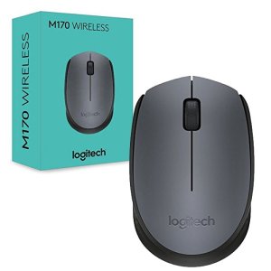 MOUSE OTTICO WIRELESS 2.4GHz USB DA 1000 DPI CON RAGGIO DI AZIONE 10 METRI GRIGIO M170 910-004642 LOGITECH BLISTER