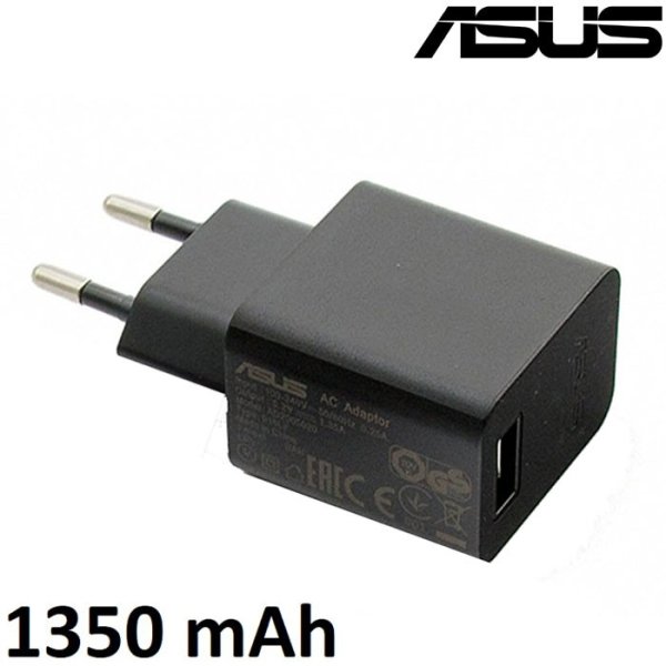 CARICATORE DA RETE 1350mAh ORIGINALE ASUS CON 1 PORTA USB COLORE NERO AD2005020 BULK