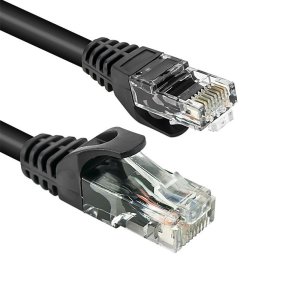 CAVO DI RETE CAT6 LUNGHEZZA 30 Mt.  CONNETTORE RJ-45 COLORE NERO TAAU300-UTP-BK VULTECH