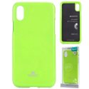 CUSTODIA per APPLE IPHONE X, IPHONE XS (5.8") IN GEL TPU SILICONE COLORE VERDE LUCIDO ALTA QUALITA' MERCURY BLISTER