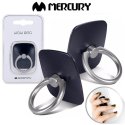 SUPPORTO AD ANELLO UNIVERSALE PER SMARTPHONE CON FISSAGGIO ADESIVO E FUNZIONE STAND NERO WOW RING MERCURY