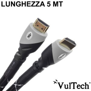 CAVO HDMI MASCHIO / HDMI MASCHIO VERSIONE 2.0 3D 4K 60HZ LUNGHEZZA 5 Mt. AA14305PRO VULTECH