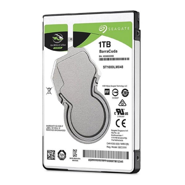 HARD DISK INTERNO PER PC 2.5" - 1TB ATA III DA 6GBIT/S CON VELOCITA' DI ROTAZIONE 5400rpm ST1000LM048 BARRACUDA SEAGATE