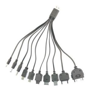 CAVO USB 2.0 MULTI CON 10 CONNETTORI SOLO PER RICARICA