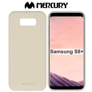 CUSTODIA per SAMSUNG GALAXY S8 PLUS (SM-G955) IN GEL TPU SILICONE COLORE BEIGE ALTA QUALITA' MERCURY SOFT BLISTER