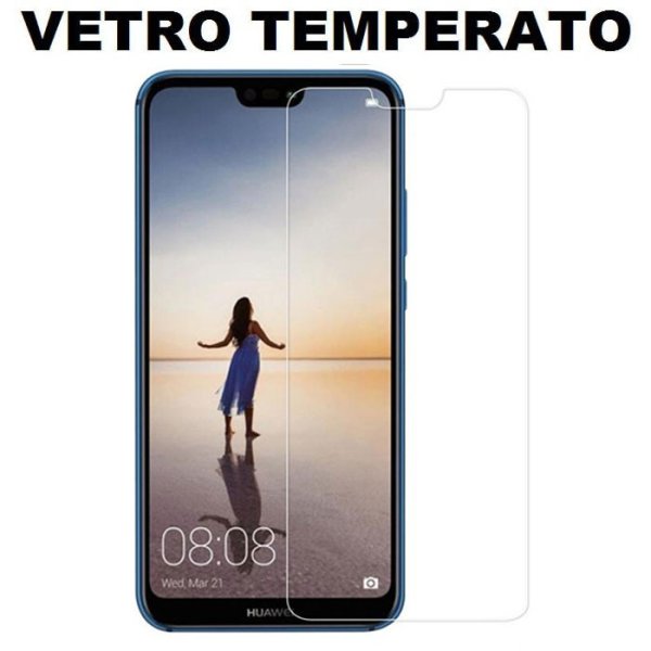 PELLICOLA per HUAWEI P20 LITE - VETRO TEMPERATO 0,33mm - ATTENZIONE: potrebbe rimanere alzata nelle parti curve!