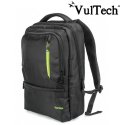 ZAINO BORSA PER NOTEBOOK FINO A 15.6" IN NYLON CON 4 SCOMPARTI, MANIGLIA E BRETELLE A SPALLA COLORE NERO ZB-01 VULTECH